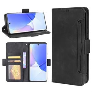 Kaarthouder Series Huawei Nova 9 Wallet Case - Zwart