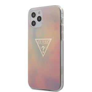 Guess Goud Triangle Siliconen Backcase hoesje iPhone 12 Pro Max