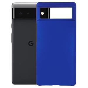 Google Pixel 6 rubberen plastic behuizing - blauw