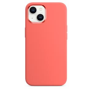 WiWu Siliconen hoesje met MagSafe voor iPhone 13 - Pomelo