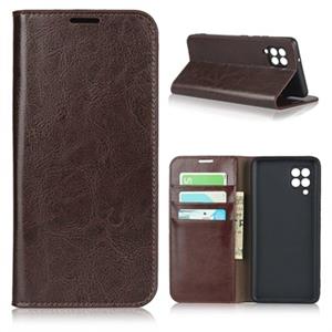 Samsung Galaxy A42 5G Leren Wallet Hoesje met Statief - Donkerbruin