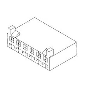 Molex 430610012 3.96mm Pitch SPOX Housing, 12 Circuits, Natural