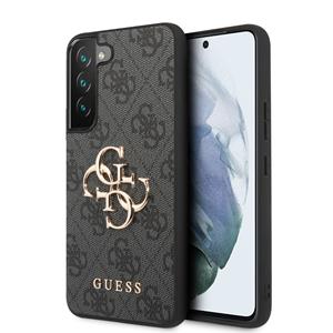 Guess Golden Logo Samsung Galaxy S22 hoesje - Grijs