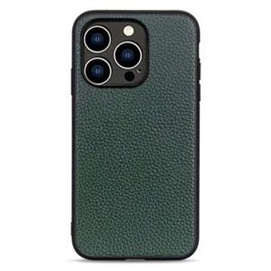 Elegante iPhone 14 Pro Leren Case - Groen