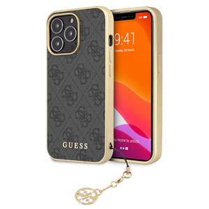 Guess Charms iPhone 13 Pro backcase hoesje - Grijs