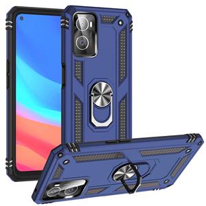 Fonu.nl Fonu Ringhouder Backcover hoesje Oppo A76 - Oppo A96 hoesje - Blauw