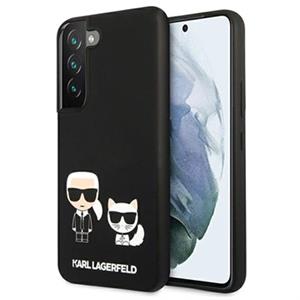 Karl Lagerfeld Karl & Choupette Samsung Galaxy S22+ 5G Siliconen Hoesje - Zwart