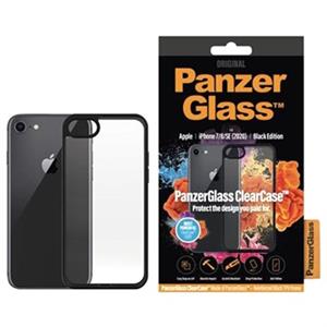 PanzerGlass ClearCase iPhone 7/8/SE (2020)/SE (2022) Cover - Zwart / Doorzichtig