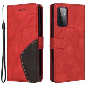 Bi-Color Series Samsung Galaxy A72 5G Wallet Case - Rood
