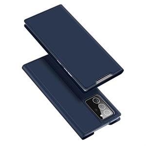 Dux Ducis Skin Pro Samsung Galaxy Note20 Ultra Flip Case met Kaartsleuf - Blauw