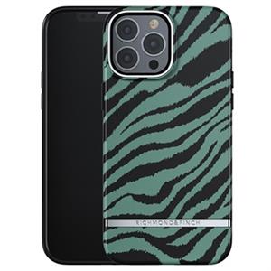 Richmond & Finch Freedom iPhone 13 Pro Cover - Smaragd Zebra