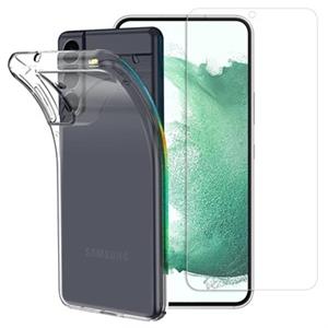 Saii 2-in-1 Samsung Galaxy S22+ 5G TPU-hoesje & glazen schermbeschermer