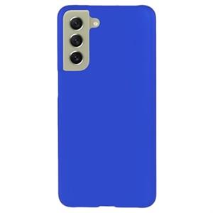 Samsung Galaxy S21 FE 5G Rubberen Plastic Case - Blauw