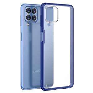 Anti-Shock Samsung Galaxy M53 Hybrid Case - Blauw / Doorzichtig
