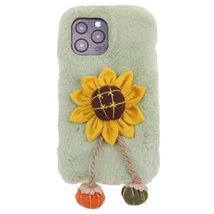 Fluffy Plush iPhone 13 Pro Max Hybrid Case - Zonnebloem