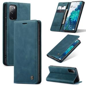 CaseMe Samsung Galaxy S20 FE Hoesje - Wallet Book Case - Magneetsluiting - Blauw