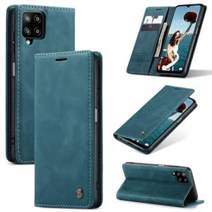 CaseMe Samsung Galaxy A12 Hoesje - Wallet Book Case - Magneetsluiting -Blauw