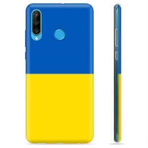 Huawei P30 Lite TPU Hoesje OekraÃ¯ense Vlag - Geel en Lichtblauw