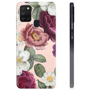 Samsung Galaxy A21s TPU Hoesje - Romantische Bloemen