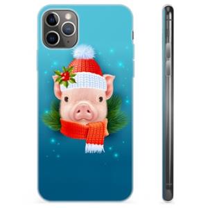 iPhone 11 Pro Max TPU-hoesje - Winter Piggy