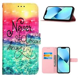 Style Series iPhone 14 Pro Max Portemonnee Hoesje - Never Stop Dreaming