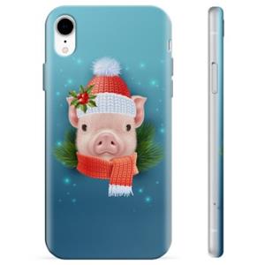 iPhone XR TPU-hoesje - Winter Piggy