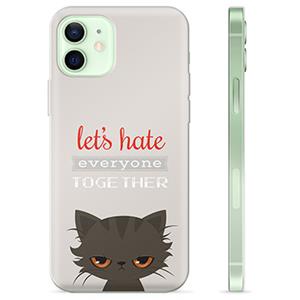 iPhone 12 TPU-hoesje - Angry Cat