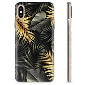 iPhone X / iPhone XS TPU Case - Gouden Bladeren