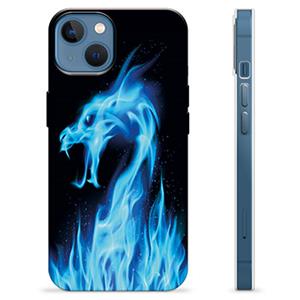 iPhone 13 TPU Case - Blauwe Vuurdraak