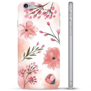 iPhone 6 Plus / 6S Plus TPU Hoesje - Roze Bloemen