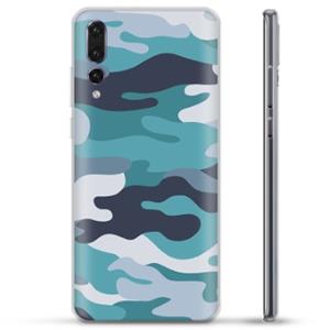 Huawei P20 Pro TPU Case - Blauw Camouflage