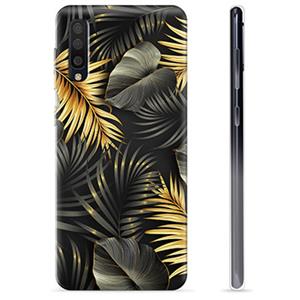 Samsung Galaxy A50 TPU Hoesje - Gouden Bladeren