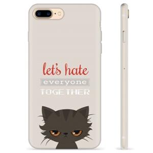 iPhone 7 Plus / iPhone 8 Plus TPU-hoesje - Angry Cat