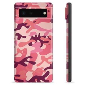 Google Pixel 6 TPU-hoesje - roze camouflage