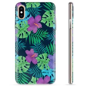 iPhone X / iPhone XS TPU-hoesje - tropische bloem