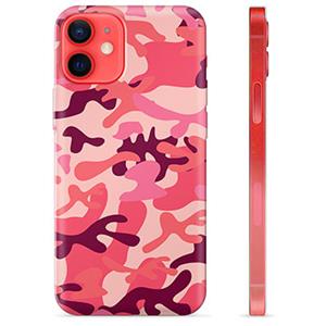 iPhone 12 mini TPU Hoesje - Roze Camouflage