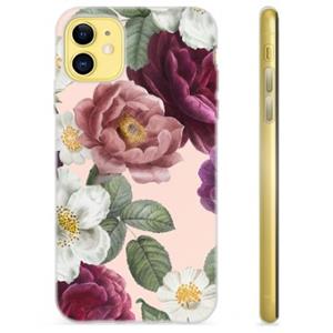 iPhone 11 TPU-hoesje - romantische bloemen