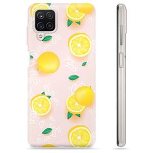 Samsung Galaxy A12 TPU Hoesje - Citroenpatroon