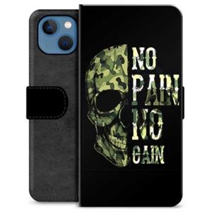 iPhone 13 Premium Portemonnee Hoesje - No Pain, No Gain