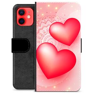 iPhone 12 mini Premium Portemonnee Hoesje - Liefde