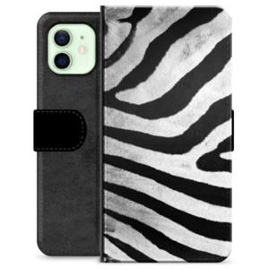 iPhone 12 Premium Portemonnee Hoesje - Zebra