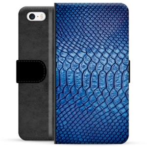 iPhone 5/5S/SE Premium Wallet Case - Leder
