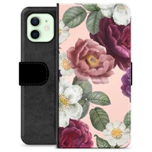 iPhone 12 Premium Portemonnee Hoesje - Romantische Bloemen