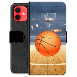 iPhone 12 mini Premium Portemonnee Hoesje - Basketbal