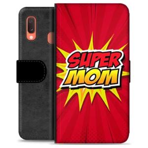 Samsung Galaxy A20e Premium Portemonnee Hoesje - Super Mom