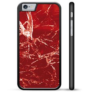 Beschermhoes voor iPhone 6/6S - Rood Marmer