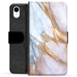iPhone XR Premium Wallet Case - Elegant Marmer