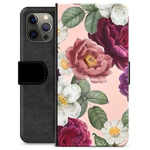 iPhone 12 Pro Max Premium Wallet Case - Romantische Bloemen