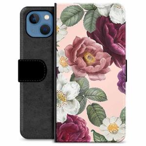 iPhone 13 Premium Portemonnee Hoesje - Romantische Bloemen