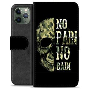 iPhone 11 Pro Premium Portemonnee Hoesje - No Pain, No Gain